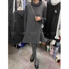 批发广州十三行秋冬小香风毛呢背心连衣裙女时尚休闲排扣<b class='q'>无袖</b>套装裙