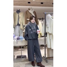 批发羊绒加厚刺绣<b class='q'>宝宝</b>绒上衣+松紧腰阔腿裤两件套配毛领