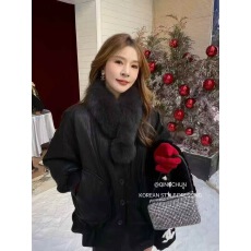 批发毛领羽绒服女中长款欧货2025冬季新款收腰显瘦白鸭绒<b class='q'>皮衣</b>外套