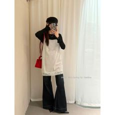 批发韩系蕾丝拼接吊带叠穿两件套女长袖打底衫上衣显瘦洋气时尚<b class='q'>套装</b>