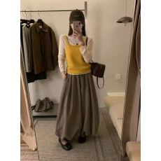 批发打底上衣+<b class='q'>糖果</b><b class='q'>色</b>软糯针织吊带背心+裤子叠穿套装