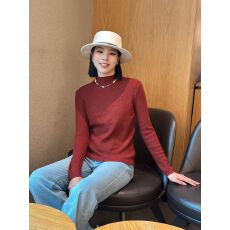 批发韩版显瘦半高领肌理感打底<b class='q'>针织衫</b>2025秋冬季内搭长袖上衣