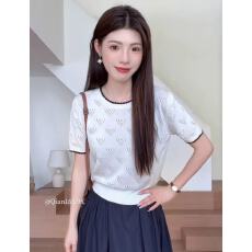 夏季2026新款韩版百搭白色套头宽松针织打底衫女外穿短袖上衣服潮