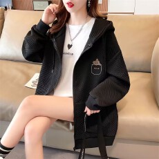 批发现货早秋外套女<b class='q'>韩版</b>宽松显瘦<b class='q'>大码</b>设计感小众薄款开衫卫衣潮#2154