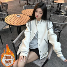 批发学院风2025新款复古美式<b class='q'>棒球</b><b class='q'>服外套</b>潮流高级感小个子夹克上衣2213