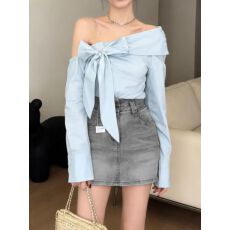 批发美式复古做旧水洗设计感牛仔裙子女春季新款辣妹百搭时尚包臀短裙