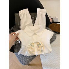 批发<b class='q'>实拍</b>2025秋季新款新中式国风刺绣<b class='q'>衬衫</b>女高级感复古盘扣小衫上衣