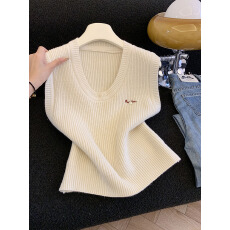 批发实拍圆领针织马甲<b class='q'>背心</b>女2025秋冬新款宽松外穿马夹叠穿<b class='q'>毛衣</b>坎肩潮