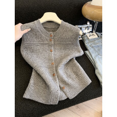 批发实拍新款极简单排扣设计无袖<b class='q'>马甲</b>秋冬纯色叠穿毛背心<b class='q'>马夹</b>女上衣