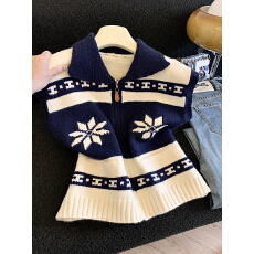 批发实拍2026新款冬季韩版宽松休闲<b class='q'>百搭</b>保暖粗线针织马甲毛衣女上衣