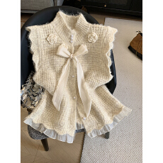 批发实拍气质叠穿<b class='q'>百搭</b>马甲上衣女装2026春新款小众高级宽松坎肩马夹