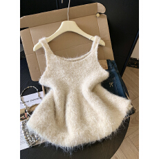 批发实拍新款温柔风韩系叠穿针织吊带背心女2026<b class='q'>冬</b>季减龄无袖上衣女