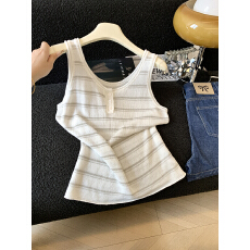批发实拍<b class='q'>修身</b>条纹经典包背背心女士夏季新款亲肤透气内搭外穿无袖上衣