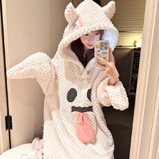 批发实 货 秋冬季新款睡裙少女甜美公主风长款睡袍卡通家居服可外穿