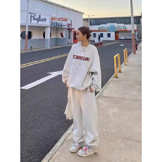 批发休闲运动套装女潮流长袖长裤秋冬加绒薄款休闲韩版套装