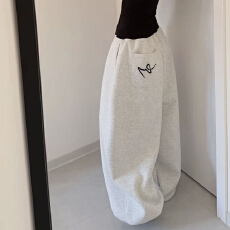 批发春<b class='q'>秋</b>款撞色长裤休闲裤口袋宽松百搭舞蹈美式阔腿裤潮流