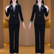批发2026新款时尚显瘦洋气上衣休闲气质高级感裤子两件套潮女