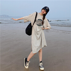 批发夏季韩版韩国大码长款<b class='q'>连衣裙</b>胖mm宽松过膝睡裙专供<b class='q'>外贸</b>