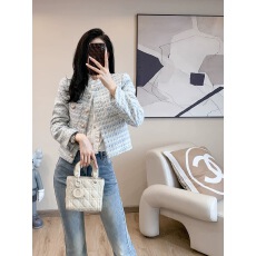 批发珍珠扣小香风外套女2026秋冬新款法式设计感小众宽松短款气质上衣