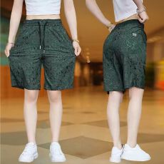 批发运动短裤女士夏季薄款冰丝休闲裤宽松显瘦<b class='q'>大码</b><b class='q'>时尚</b>潮流百搭五分裤