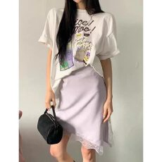 批发夏季新款纯棉短袖T恤女宽松大码女装