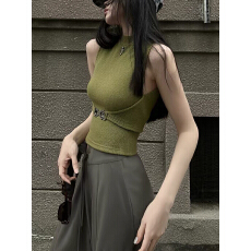 批发个性时尚<b class='q'>街头</b>慵懒纯欲风无袖背心女春2026新款漂亮内搭高级感上衣