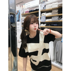 批发美式复古大logo字母机基础印花短袖<b class='q'>T</b><b class='q'>恤</b>男女夏季设计感学生