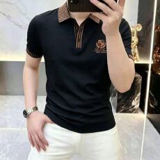 专柜品质夏季男士轻奢翻领修身短袖T恤POLO时尚百搭半袖男装