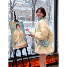 批发2025秋冬小个子穿搭加厚保暖棉服外套<b class='q'>蓬蓬</b>半身裙洋气百搭两件套装