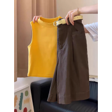 批发韩系小个子巨好看背心两件套<b class='q'>时尚</b>套装2026年夏季新款法式夏装女装