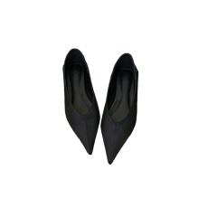 批发<b class='q'>韩版</b>尖头简约平底浅口单鞋女2026年春百搭绸缎软底舒适时尚高跟鞋