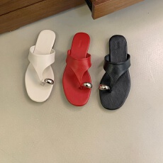 批发平底拖鞋女2026新款外穿夏金腰果夹脚拖~古希腊风休闲度假凉拖鞋