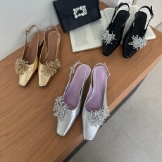 名媛气质烟花凉鞋女绝美粗跟包头单鞋舞台婚鞋一字带玛丽珍通勤鞋