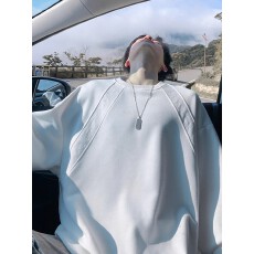 批发重磅boxy版型卫衣男春秋潮牌美式圆领衣服宽松潮流高级感<b class='q'>正</b>肩外套