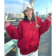 批发原版做工 高质量 加厚  广州原版面料  <b class='q'>棒球</b><b class='q'>服外套</b>女