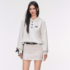 批发官图<b class='q'>刺绣</b>原版质量韩系连帽卫衣<b class='q'>连衣裙</b>女秋季款休闲