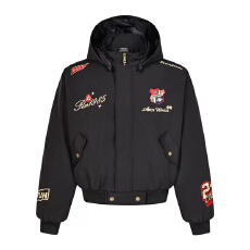 批发徽章刺绣帽子可拆美式潮人邦<b class='q'>街头</b>连帽棒球服男女春秋2026外套