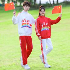 批发2025新款实拍春秋情侣套装运动套装学院风班服三件套套装