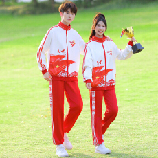 批发2025新款实拍<b class='q'>春</b>秋情侣套装运动套装学院风班服三件套套装