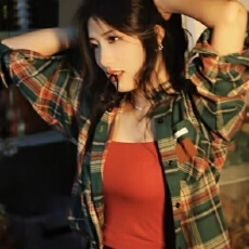 批发2026甜酷美式格子<b class='q'>衬衫</b>外套女<b class='q'>长袖</b>宽松复古撞色格纹<b class='q'>衬衣</b>