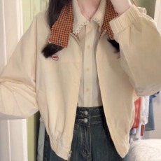 批发特价<b class='q'>清</b> <b class='q'>库存</b>1千 好质量春季2026美式短款夹克外套女刺绣棒球服