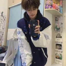 批发好质量 加厚呢子 加厚皮袖 钉珠刺绣棒球服女宽松情侣夹克外套男