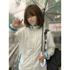 批发好质量 印花aoao 花边轻薄防晒衣女户外休闲夏季连帽防晒服外套