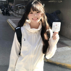 批发好质量 印花 连帽防晒衣女夏季2026宽松休闲轻薄透气防晒服外套