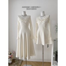 批发长短裙双版本～温柔白色<b class='q'>连衣裙</b>