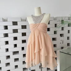 批发Hotdog 热狗很辣【月光宝石】<b class='q'>钉珠</b>挂脖不规则<b class='q'>连衣裙</b>女高级感短裙