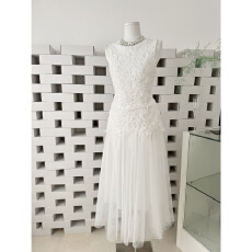 批发有洧 早春漂亮连衣裙女2026新款无袖拼接裙白色背心裙子<b class='q'>夏</b>