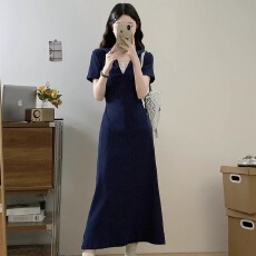 批发连帽正肩<b class='q'>连衣裙</b><b class='q'>女</b>2026年夏季新款mm掐腰显瘦气质中长<b class='q'>裙</b>