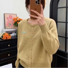 2025年秋冬韩风chic盐系轻熟高级感长袖安迪绒针织毛衣开衫上衣女