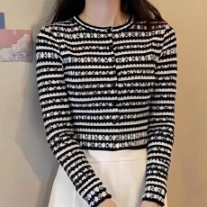 批发2026年春新款女装小香风毛衣<b class='q'>外套</b>温柔软糯针织开衫修身<b class='q'>显瘦</b>上衣潮